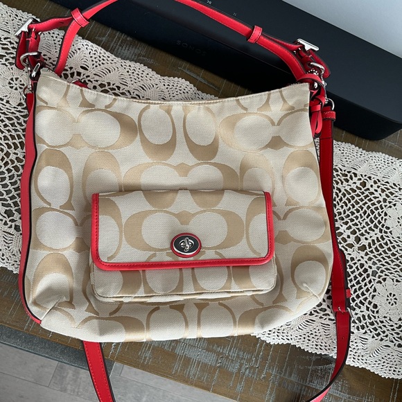 Coach crossbody hobo style purse - Picture 1 of 11